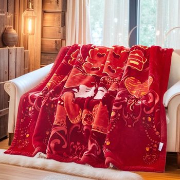 Raschel Blanket Live Explosions Double Thickened Blanket Single and Double Fall/Winter Nap Blanket Group Buying Gift Wholesale