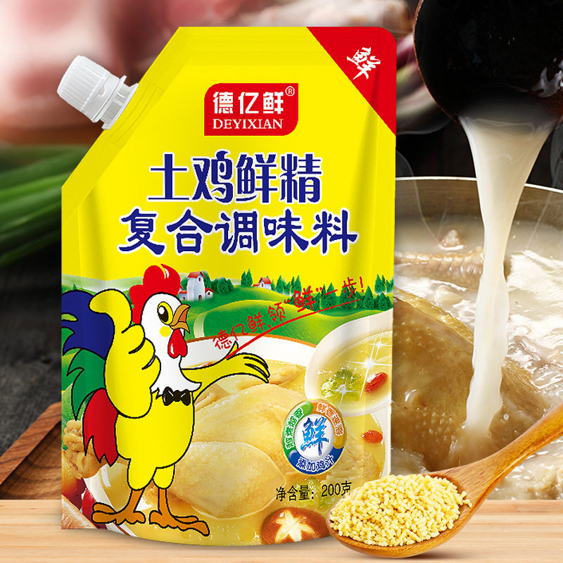 Chicken Essence Seasoning with Spout for Stir-Frying, Soup, Stewing, Suitable for Home and Commercial Use, Wholesale Msg Flavoring