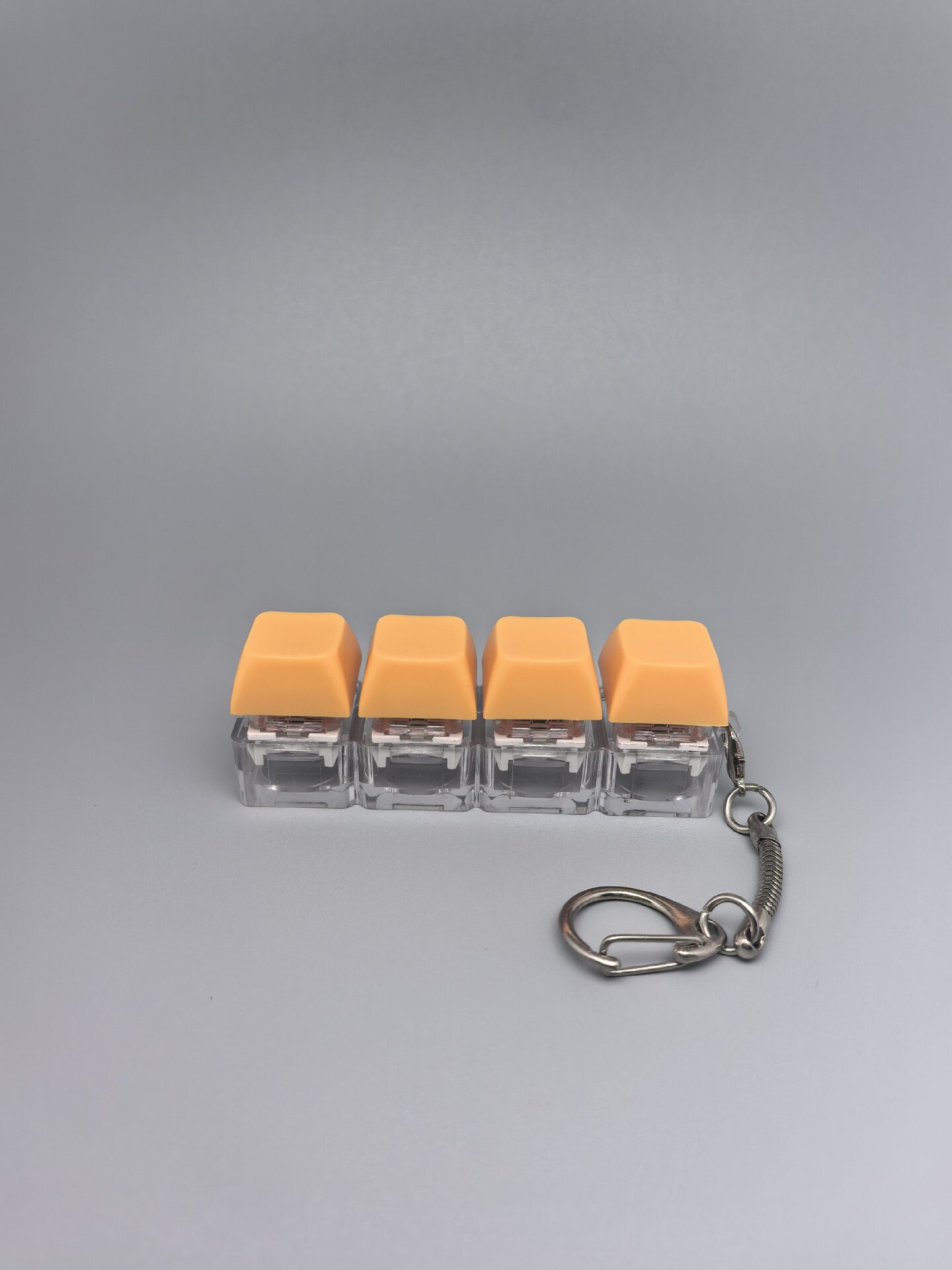 四键马卡龙按键解压玩具钥匙扣键盘办公摸鱼按键解压玩具跨境