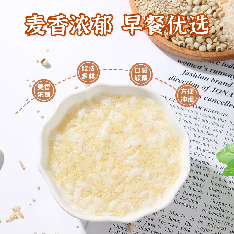 Wanjia Five-White Cereal Instant Oatmeal Quinoa Oatmeal No-Cook Instant Nutritional Breakfast Meal Replacement Multigrain