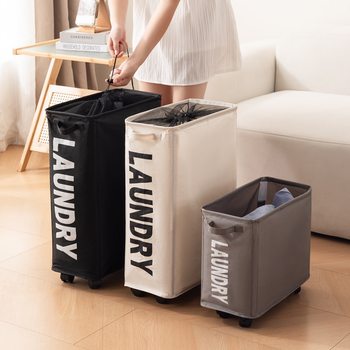 Oxford Cloth Single-Compartment Dirty Clothes Basket Clothing Storage Box Debris Storage Bedroom Gap Available