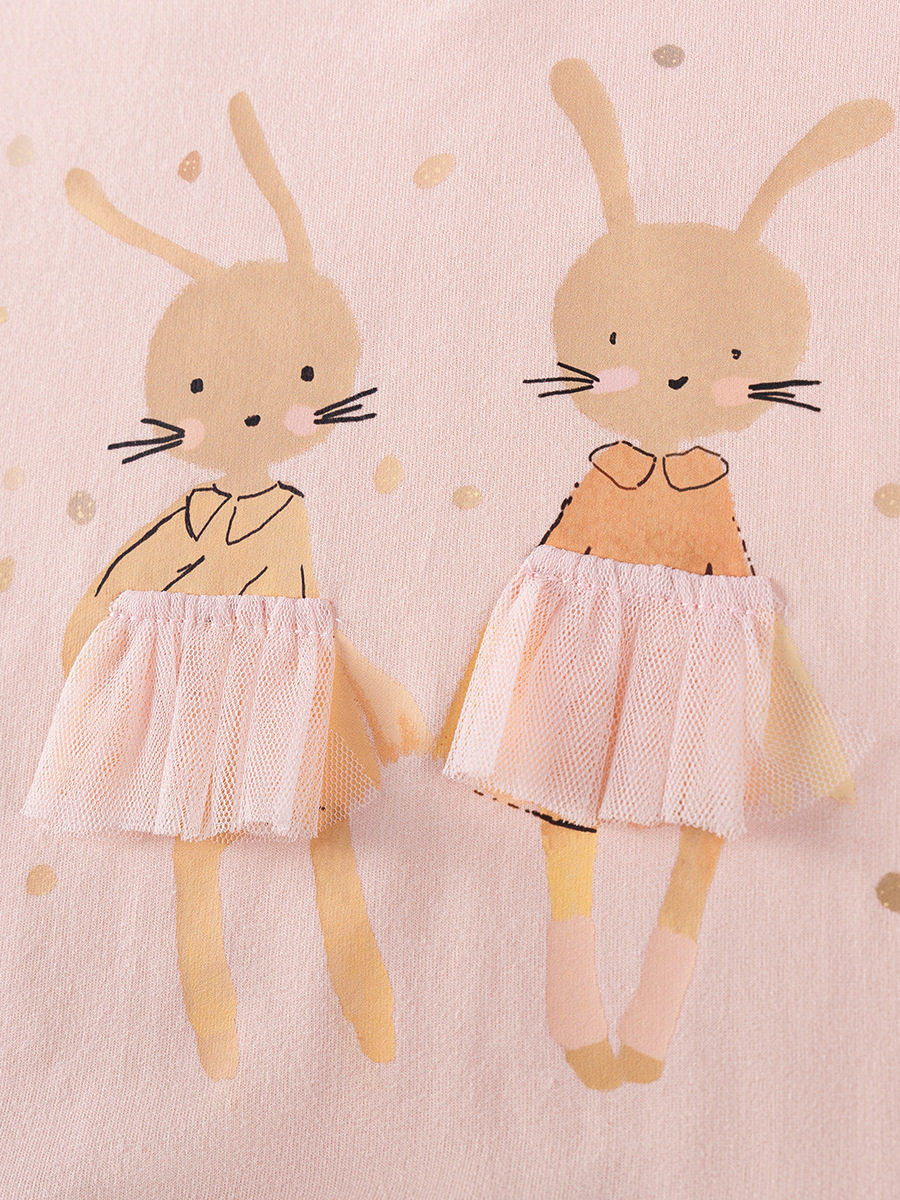 Children's Clothing Wholesale, Girls' Tulle Dress, Autumn Cartoon Kids' Dress