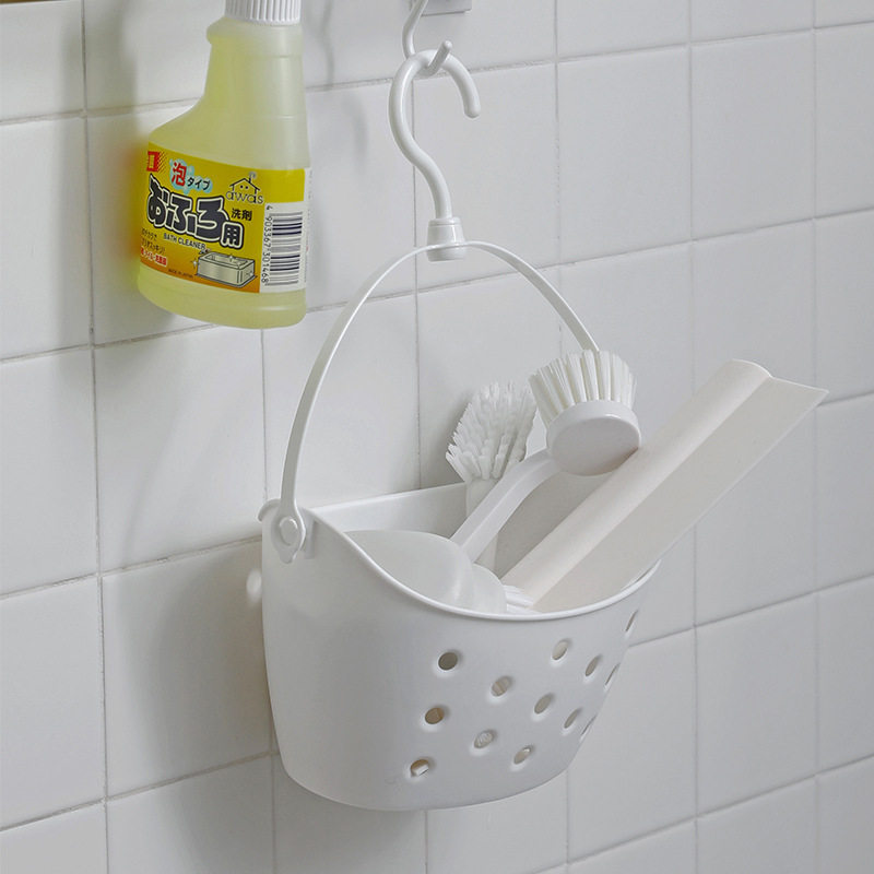 Inomata Japan Imported Hanging Storage Basket Hanging Basket Balcony Bathroom Bath Drain Clothespin Storage Hanging Basket