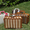 Creative rattan bamboo gift box wedding bridesmaid companion gift wedding supplies birthday holiday gift box wholesale