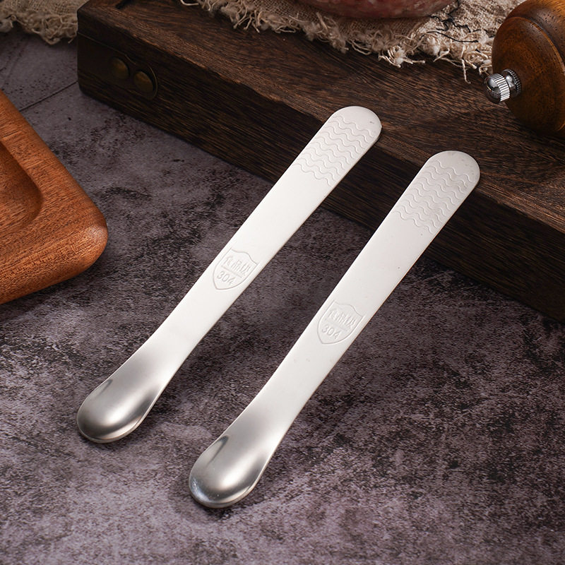 304 Stainless Steel Dumpling Spoon Dual-use Stuffing Digging Mixer Stuffing Spoon Household Dumpling Wonton Spoon Tool
