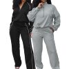 Hr25051 European and American Fashion Women's Elastic Buckle Waist Stripesd Half-Cardigan Sweatshirt Straight Sweatpants Two-Piece Set