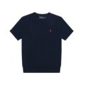 002 navy red label