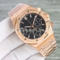 Rose gold steel black plate