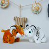 Cute Realistic Plush Tiger Pendant Zodiac Tiger Doll Tiger Plush Keychain Women's Backpack Decoration