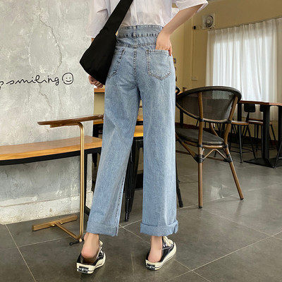 High Waisted Wide Leg Jeans for Women Slimming Loose Fit Lightweight Fabric Spring and Summer Casual Wear Wholesale
