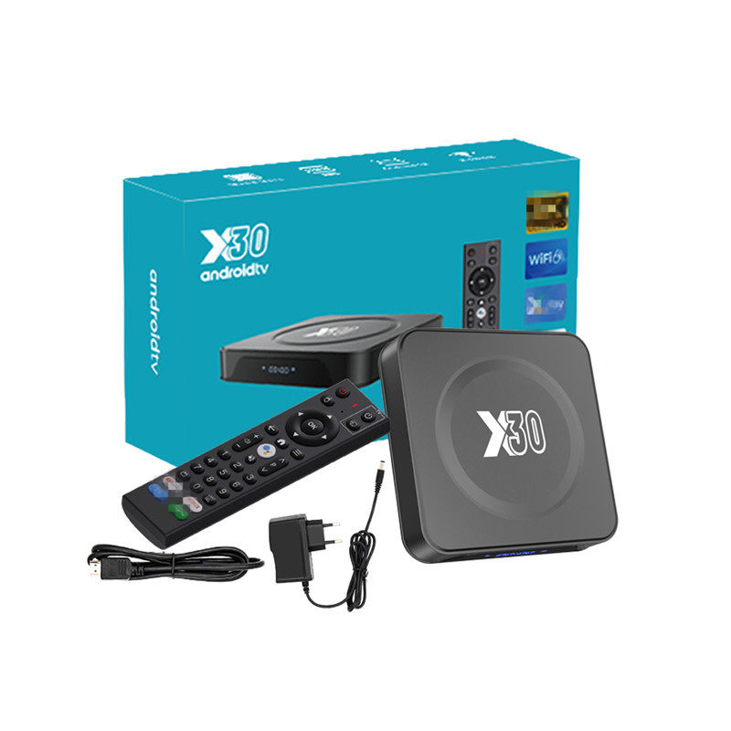 X30 Set Top Box Quanzhi H618 Box Dual Frequency 5GWIFI Voice Remote Control HD Player 4GB/32GB