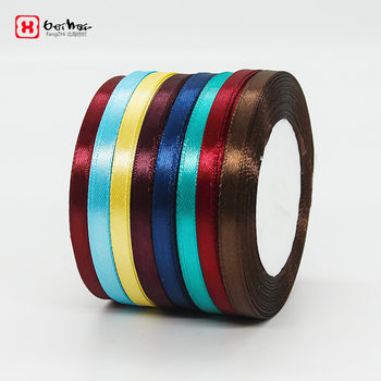 Factory wholesale 0.6cm 2 ribbon gift packaging ribbon accessories decoration 6mm ribbon weaving