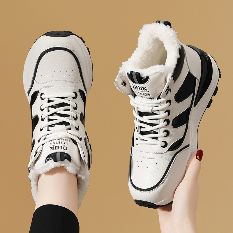 Giày Bệt Nữ Chất Liệu Vải Bông Đế Cao Hàng Mùa Xuân Thu Đông