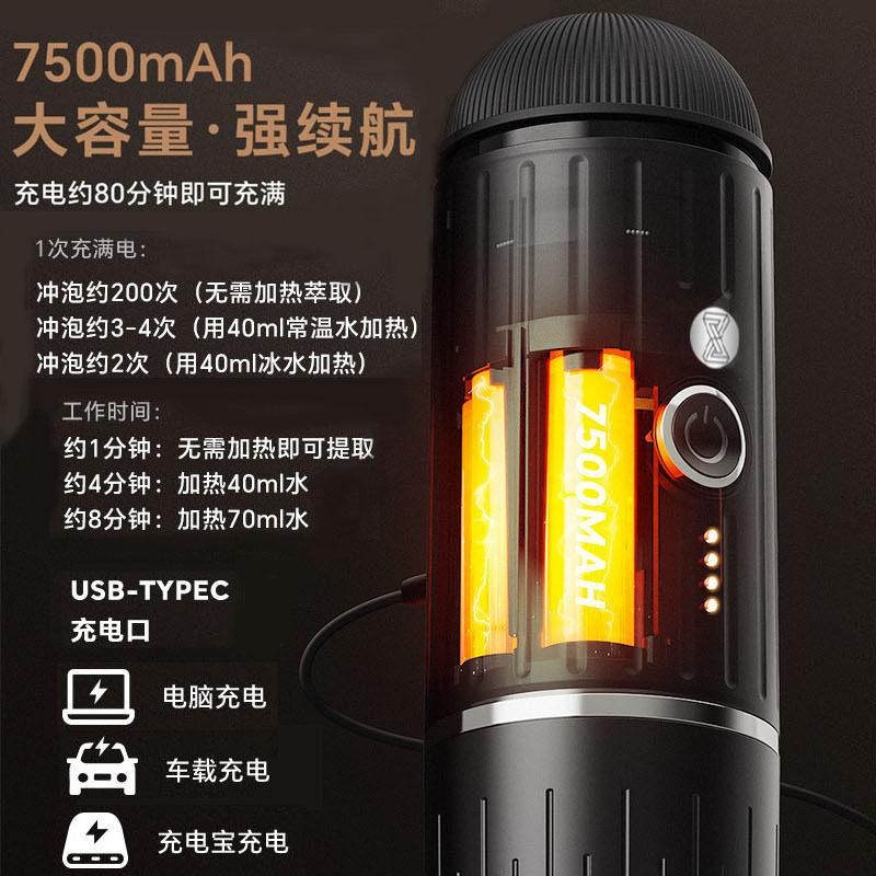 New Model Nestlé Italian-Style Fully Automatic Capsule Coffee Machine 2-in-1 Portable Outdoor Car Charger Home Portable Use