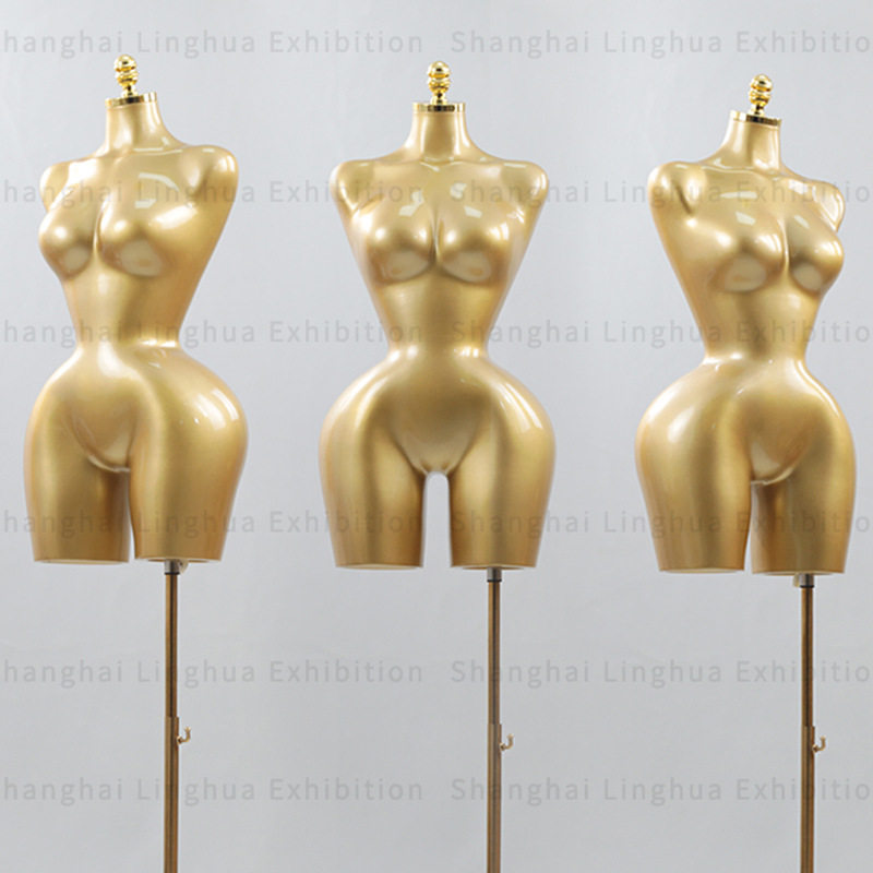 L Size European and American plus size women's half-length model clothing store display display