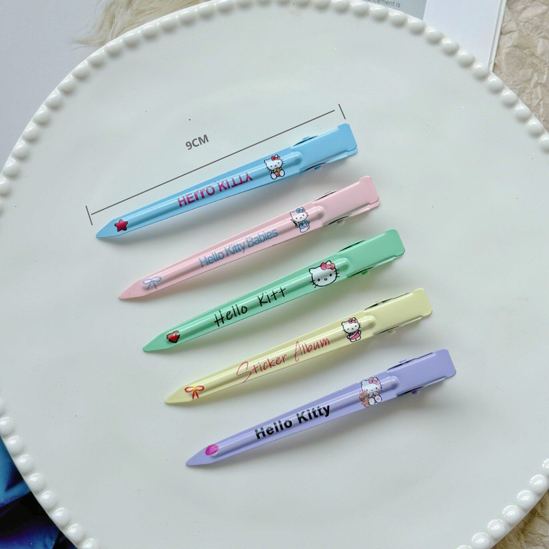 新款韩式无痕鸭嘴夹彩色可爱定位化妆刘海夹超仙发卡高颜值蓬松夹