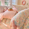 Winter Fresh Milk Velvet Four-Piece Set Thickeneded Warm Quilt Cover Double-Sided Coral Velvet Single Quilt Cover Plush Three-Piece Set