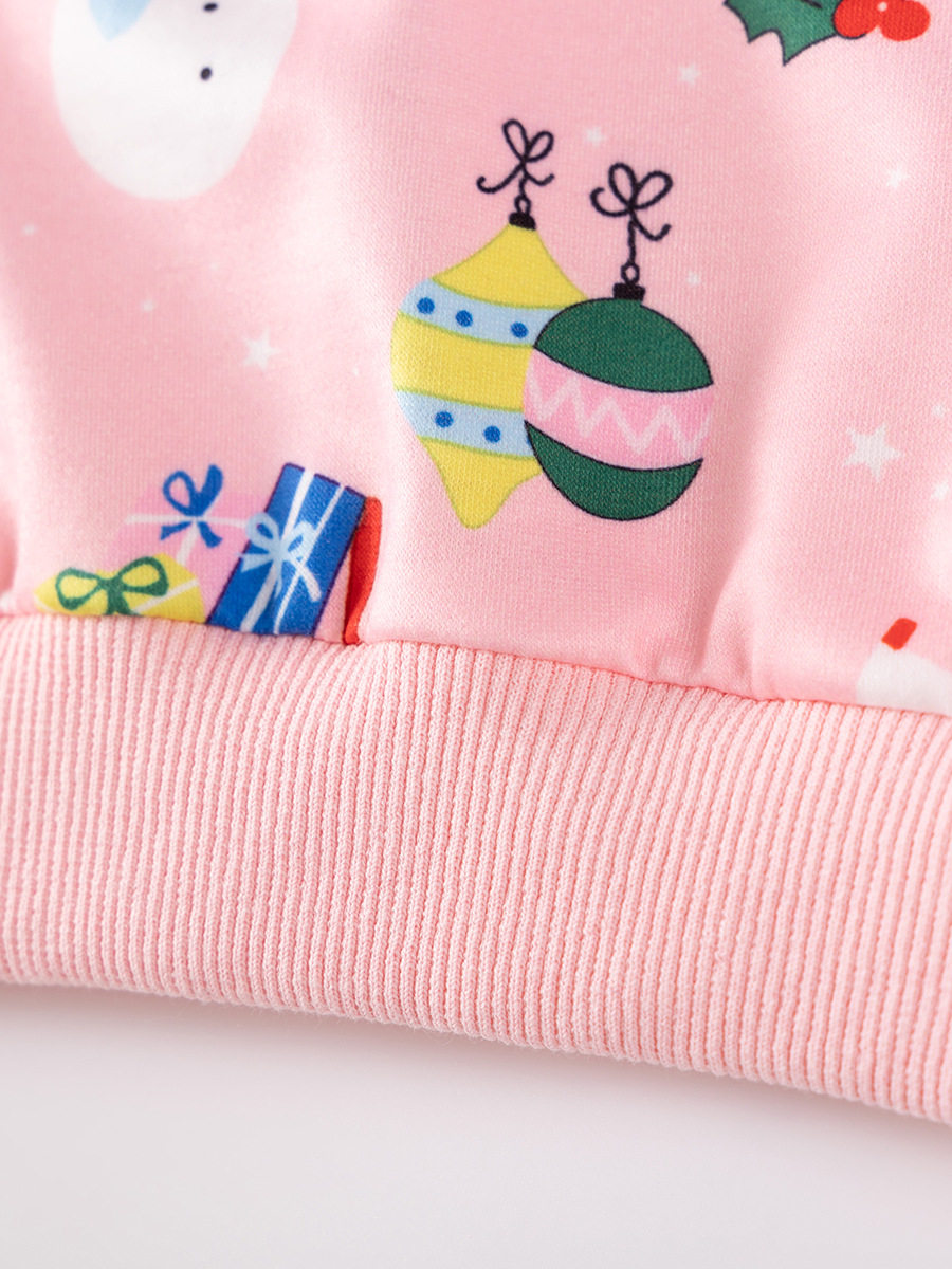 New Kids' Dress Wholesale, Cartoon Long-sleeve Girls' Dress, Autumn Cute Kids' Skirt