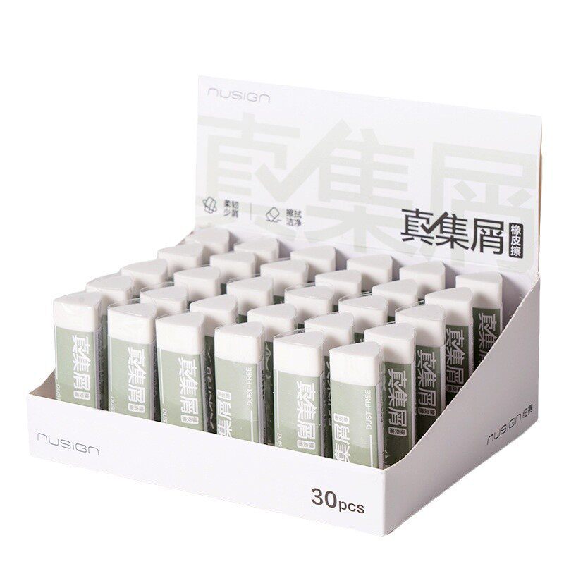 Deli Ns037 Triangle Eraser Collects Debris into Strips, Cleans Without Leaving Marks, Suitable for Elementary School Students' Art and 2B Exam Use