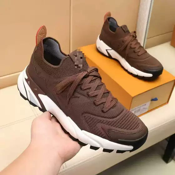 Men's Low-Top Lace-Up Fly-Knit Mesh Shoes, Summer Breathable Black and White Casual Shoes, Soft-Soled Lightweight Shoes for Daily Commuting