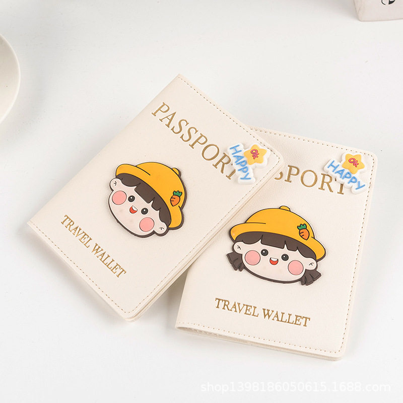 New Cross-Border Popular Passport Cover Pu Passport Holder Ticket Holder in Stock Wholesale Factory Direct Passport Bag