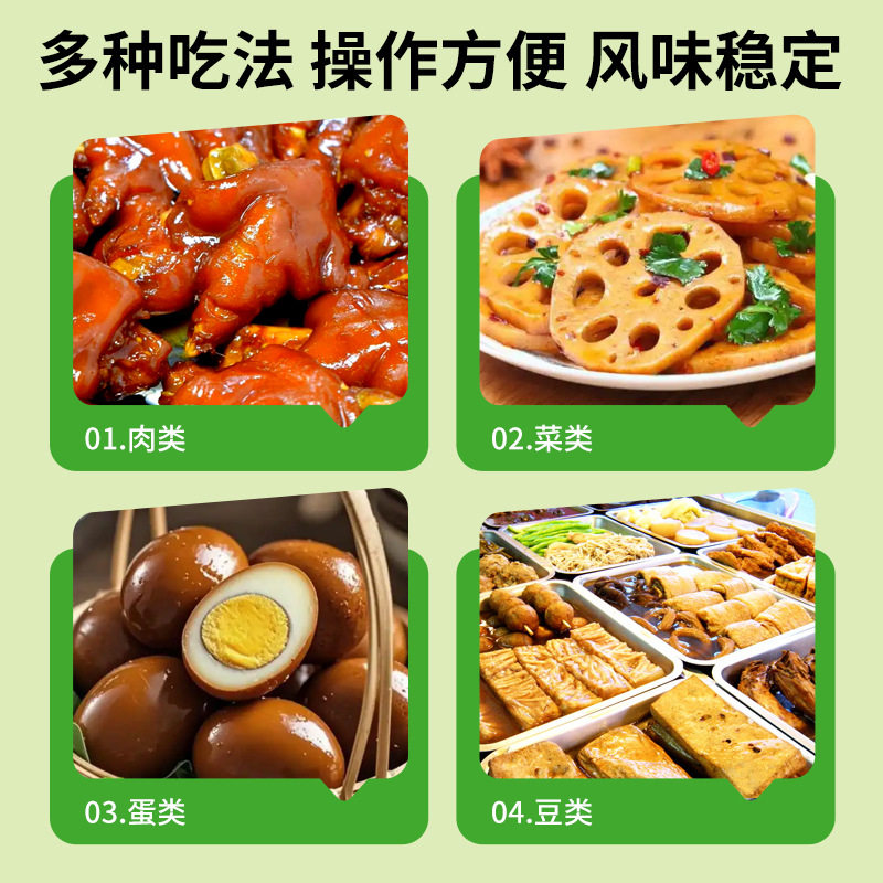 Lazy Stew Marinade Pack for Duck Neck and Wings, Five-Spice Marinade Pack for Boiled Beef and Pig Trotters, Tea Egg Five-Spice Marinade Pack