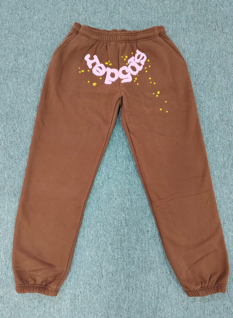 跨境爆款连帽衫555555美潮街头重磅宽松Sp5der卫衣卫裤男套装现货