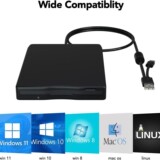 Портативный двухинтерфейсный USB-дисковод гибких дисков 3,5-дюймовый внешний дисковод гибких дисков fdd компьютерный флип-дисковод гибких дисков объемом 1,44 Мб