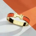 Gold orange h bracelet
