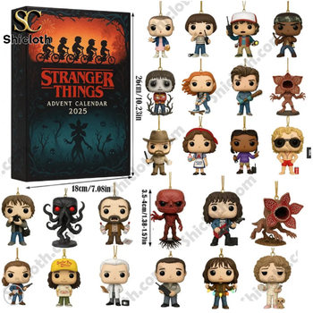 New Product Stranger Things 2025 Advent Countdown 24 Days Blind Box Christmas Tree Decoration Acrylic Pendant