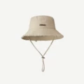 Hyun-a Kim with big brim fisherman hat-dark beige