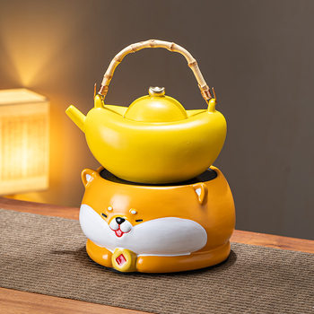 Electric Ceramic Stove Cartoon Tea Set Tea Brewing Set Household Tea Burner Kettle Teapot Full Set Tea Brewing Set