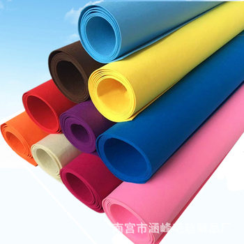 Color felt non-woven kindergarten diy felt non-woven wall decoration needle punched color chemical fiber felt