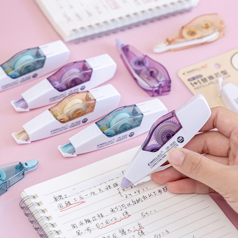 Creative Core changing correction tape wholesale cute transparent correction tape portable push correction tape student stationery
