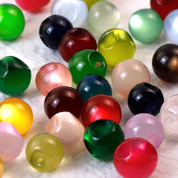 Plate Buttons Cheongsam Jade Small Buttons Tang Suit Han Dynasty Round Beads Retro Decorative Accessories DIY Accessories