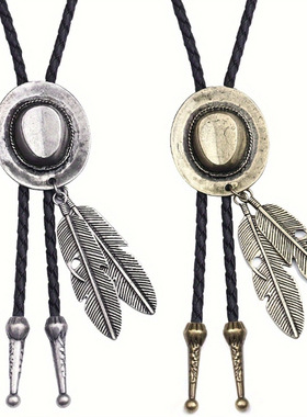 欧美羽毛个性项链情侣合金