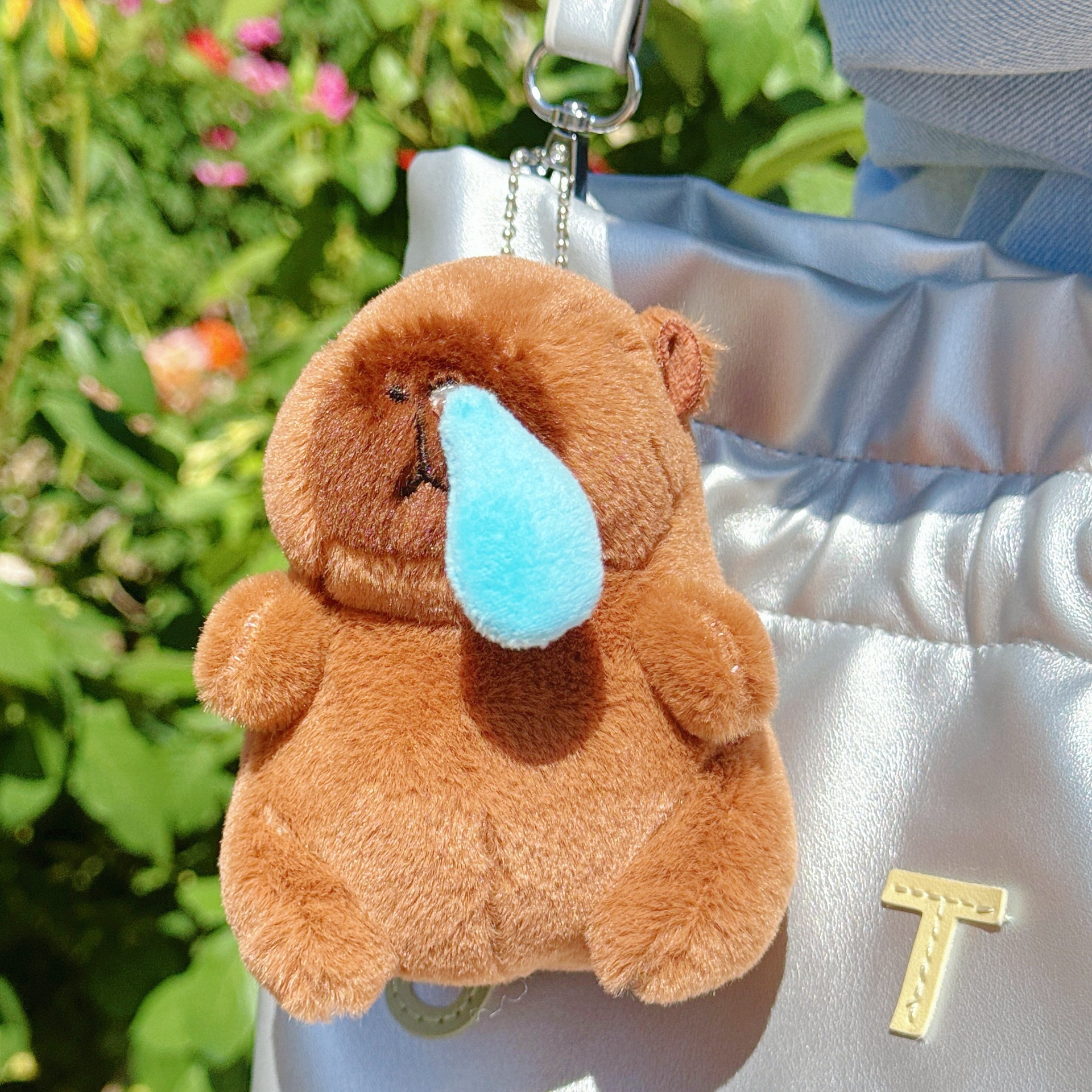 可爱卡皮巴拉公仔水豚鼠毛绒玩具玩偶钥匙扣书包挂件抓机娃娃批发