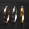 Thailand Akono Five Scripture Titanium Steel Bracelet Bangles Stainless Steel Bracelet Does Not Fade
