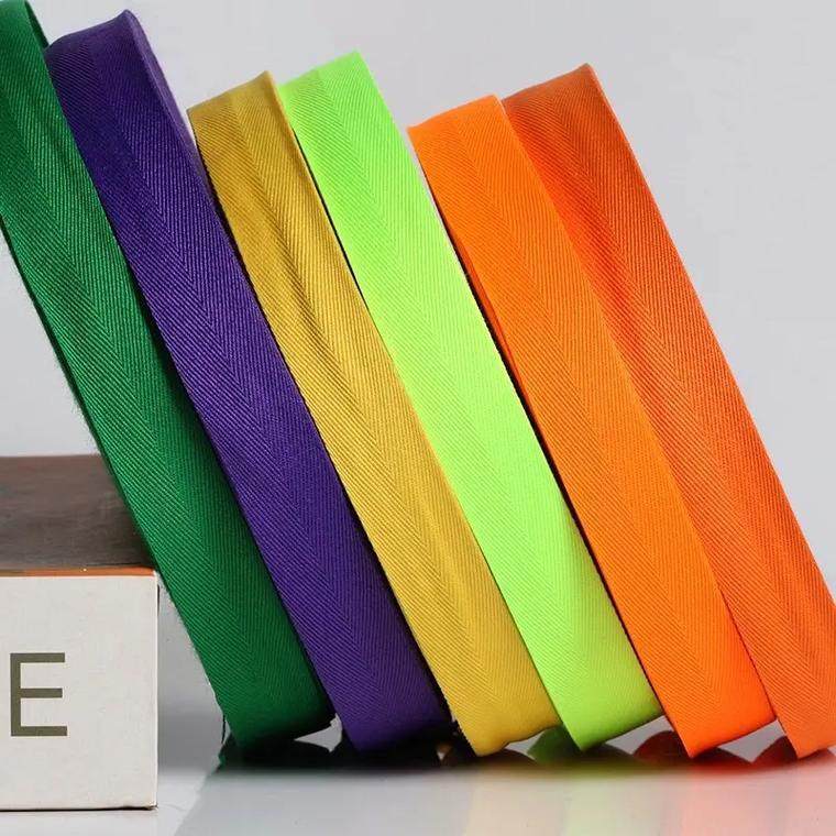 Factory Direct Sales Cotton Webbing Ready-Made Backpack Straps Plain Hand-Held Canvas Bag Black Color with Polyester Cotton Webbing