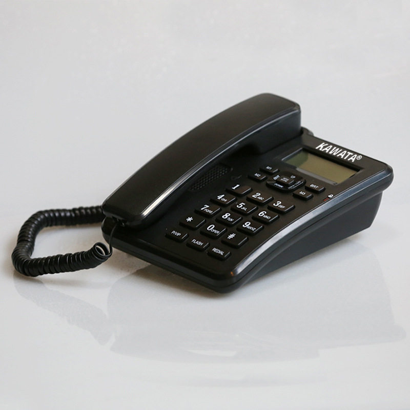 跨境英文电话机白色免电池插卡 来电显示固定座机商务Telephone