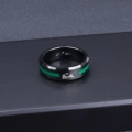 609#Crocodile ring black