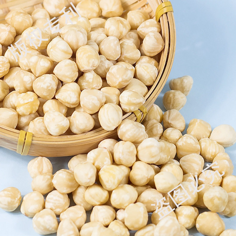 Large Cooked Hazelnut Kernels Original Flavor 500g No-Peel Sticks Nut Snacks Baking Cake Decoration Crushed Hazelnuts