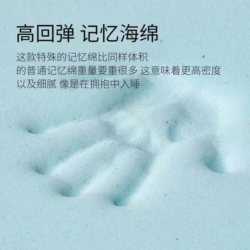 Blue Memory Box Mattress Soft Sponge Light Mattress Roll Pack Independent Spring Mattress Thickened Latex Mattress