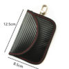 2024 Amazon Carbon Fiber Rfid Car Key Shielding Bag Faraday Bag Anti-Theft Anti-Scan Key Fob Case