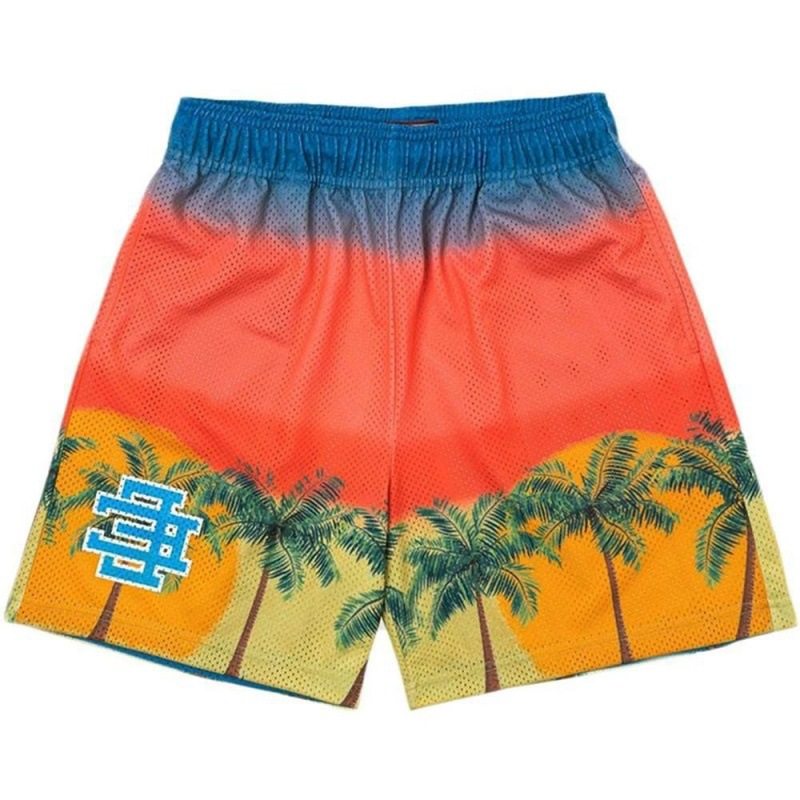 Beach shorts summer men's mesh casual shorts, classic sports, basketball, quick dry beach shorts