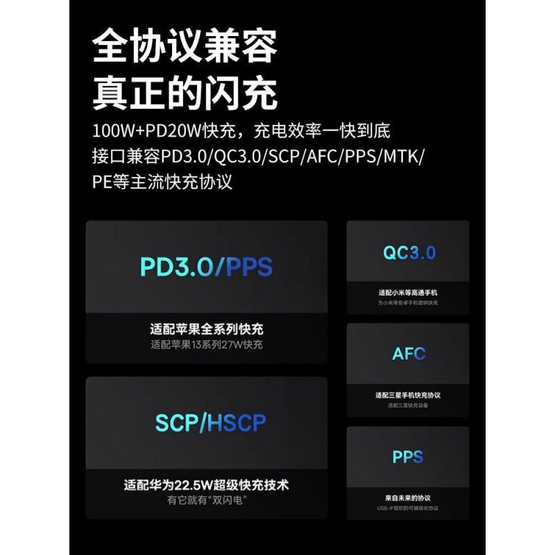 Mini car charger super fast charging head adapter 100W invisible car charger cigarette lighter conversion plug