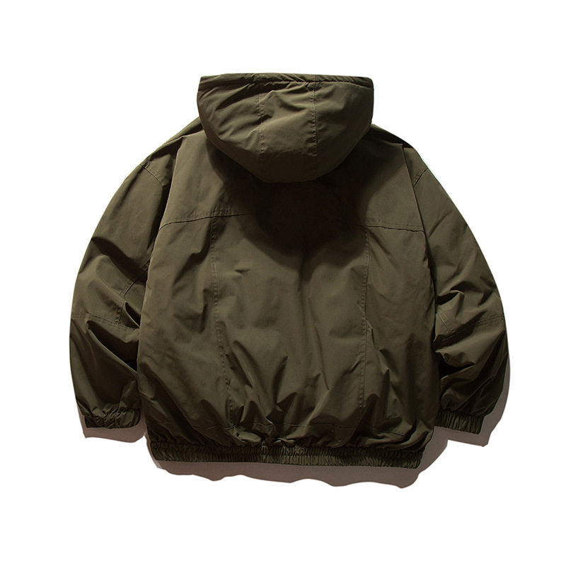 City Fanpin 2024 Winter New Japanese Style Vertical Collar Solid Color Down Jacket Loose Casual Warm Jacket