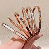 Rose gold titanium steel bracelet women's high-grade bracelet light luxury niche zircon bracelet plain ring bracelet jewelry