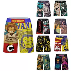 Men's Loose Casual Sports Shorts Outdoor Sports Running Fitness Basketball Football Quick-Drying Breathable Digital Printing