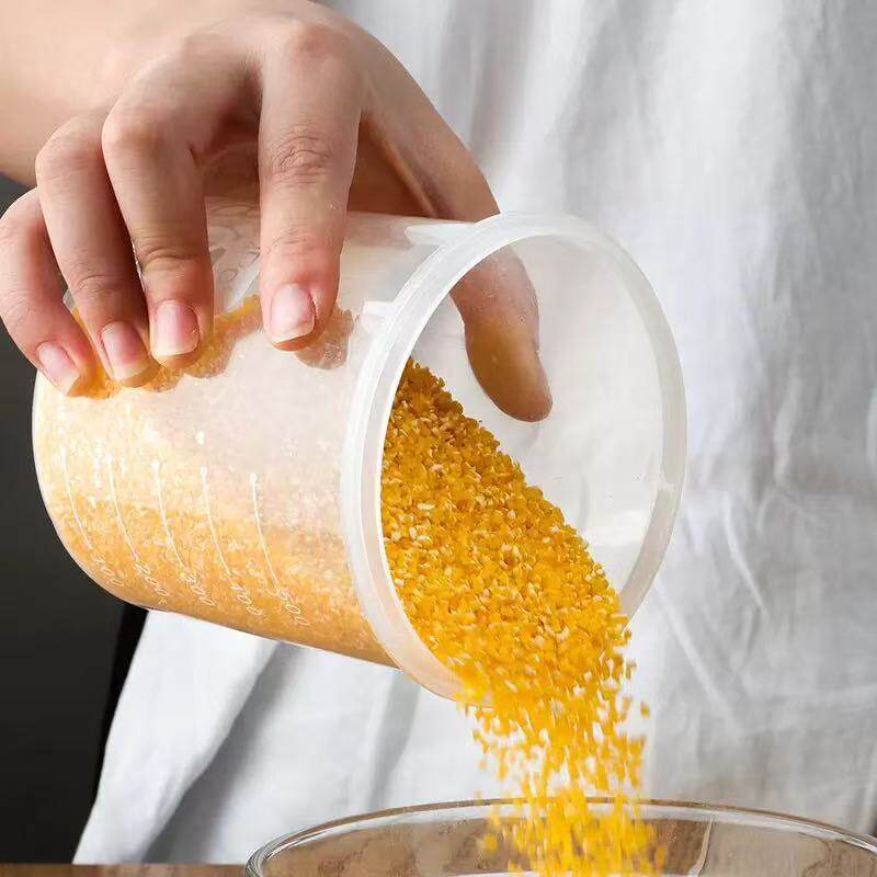 Thickened Storage Jar for Kitchen Household Moisture-Proof Grains and Dried Fruit Storage Box Food Storage Plastic Sealed Jar